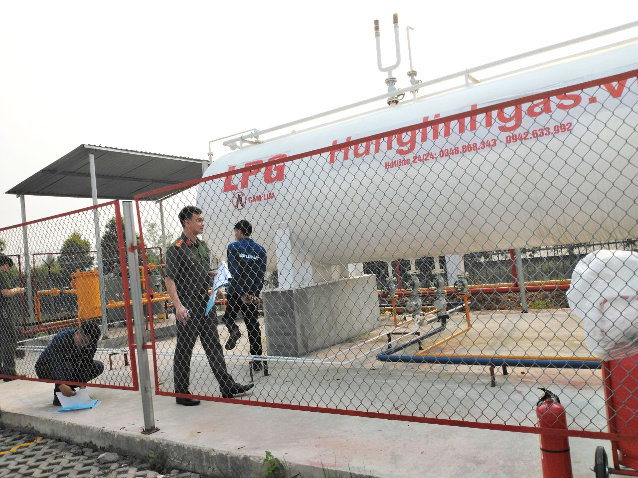 Sửa chữa hệ thống gas công nghiệp tại KCN Cầu Cựu