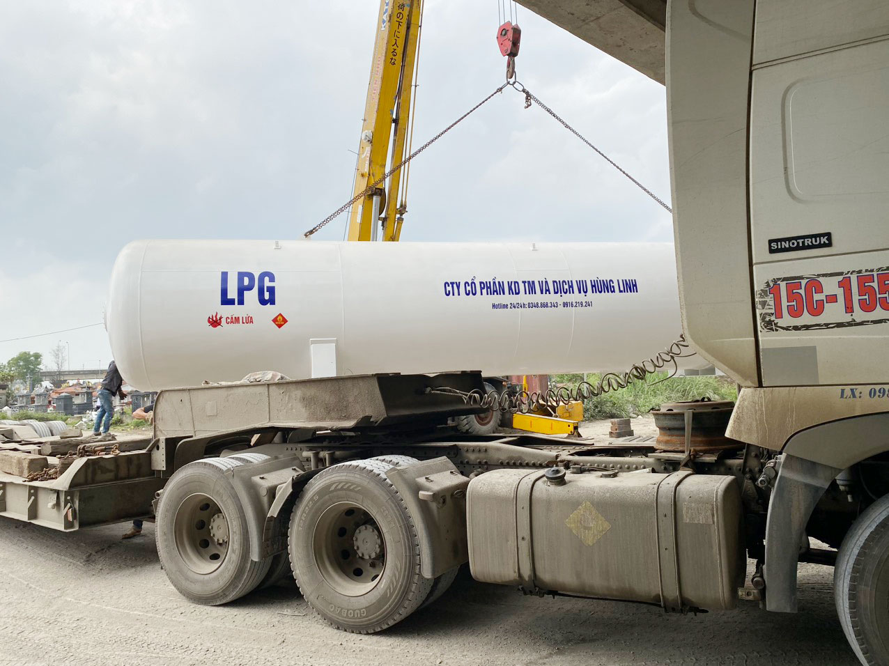 Thiết kế thi công bồn trạm gas LPG Móng Cái