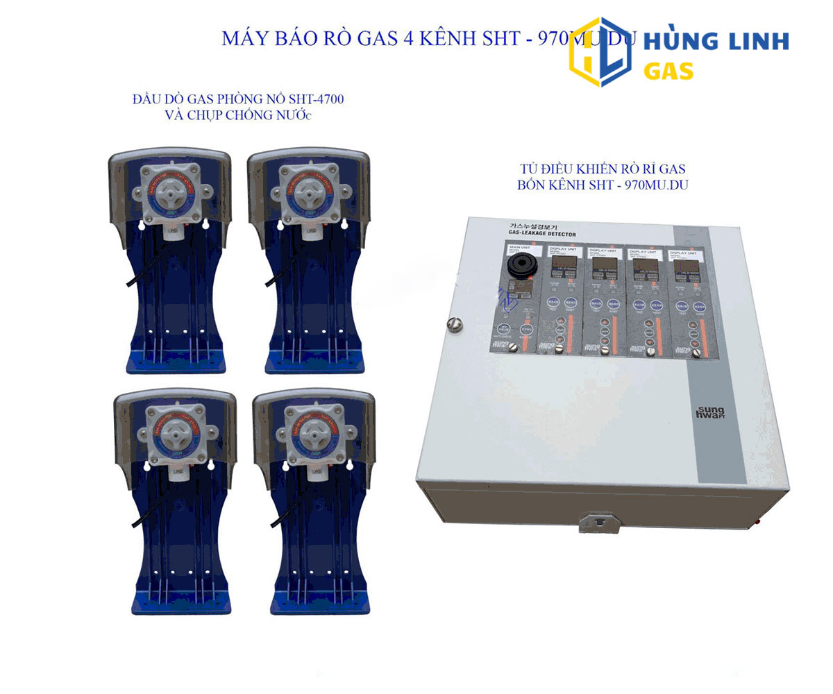 MÁY BÁO RÒ GAS BỐN KÊNH SUNGHWA SHT-970MU.DU - 4